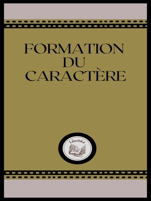 cover image of FORMATION DU CARACTÉRE